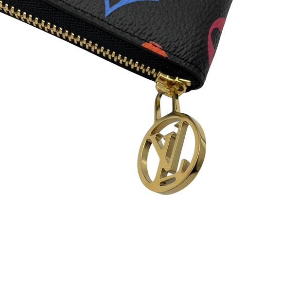 LOUIS VUITTON BLACK MULTI MONOGRAM GAME ON ZIPPY COIN PURSE - Picture 6 of 10